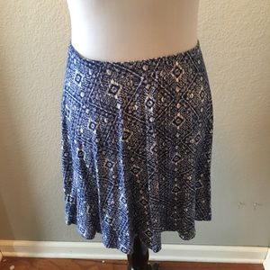 Never worn blue/white mini swing skirt